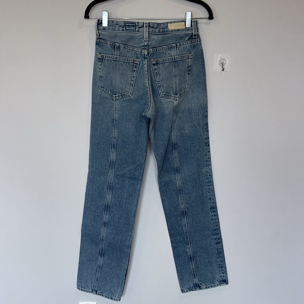 AG Panelled Alexxis Vintage Slim Straight Jeans - Picture 8 of 10